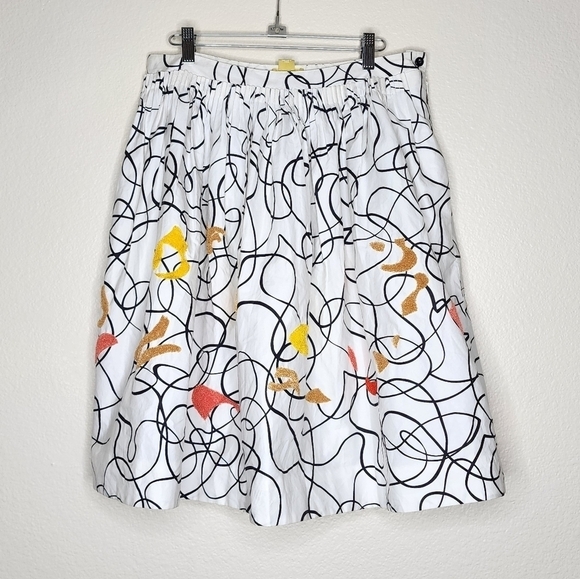 Anthropologie B&W Maeve Skirt 8 - Picture 2 of 6